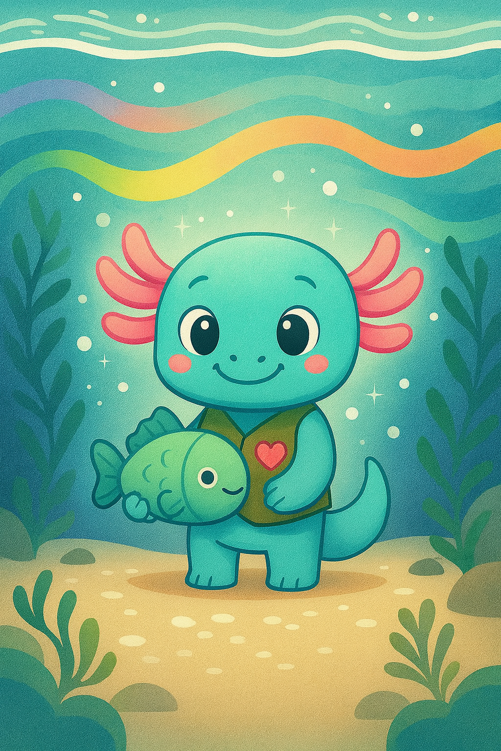 Herzlotl im magischen See